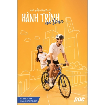 Key visual poster design commercial photography with Poc Helmets Vietnam
